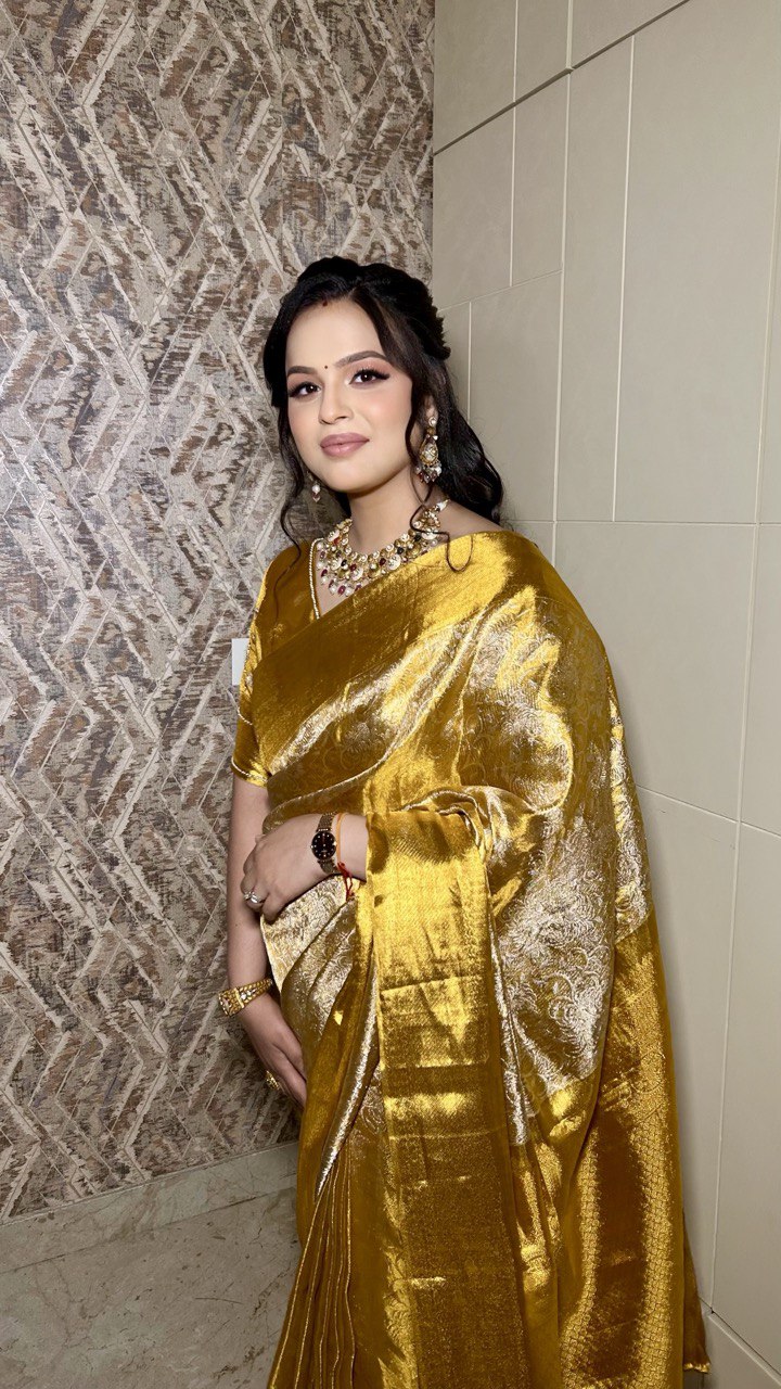 Chic cocktail party makeup featuring classic winged eyeliner for Delhi event by Ritika Verma
